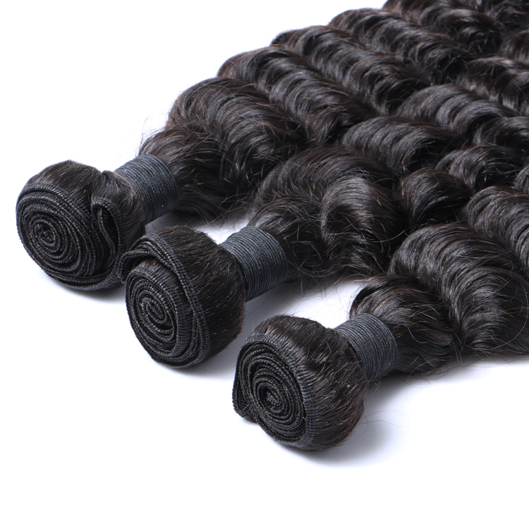Peruvian Hair 100% Human Virgin Weave Curly Hair Extensions Tangle Free Hair Weft LM222